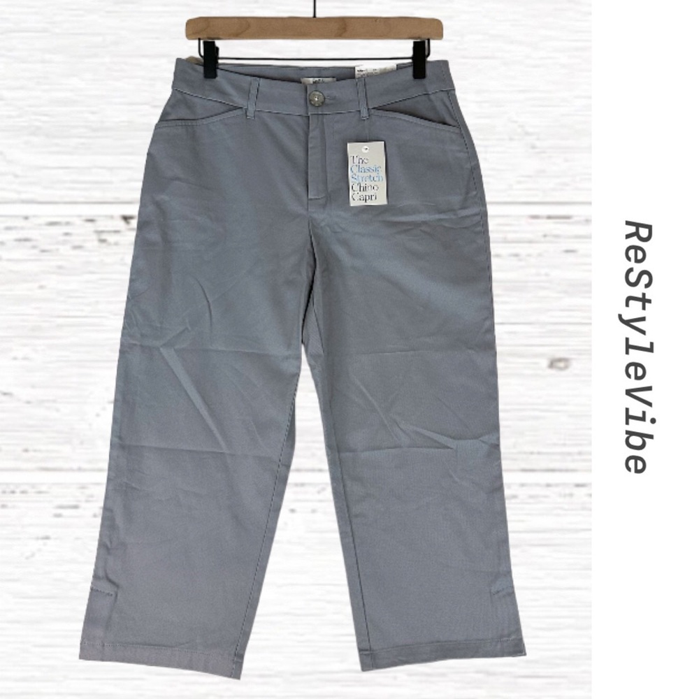 CROFT & BARROW Women’s Size 6 Chino Pant Capri Stretch Style NWT Mid Rise NEW